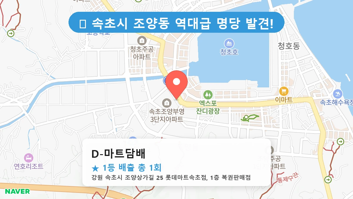 D-마트담배 네이버 지도