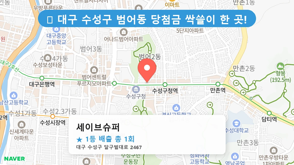 세이브슈퍼 네이버 지도