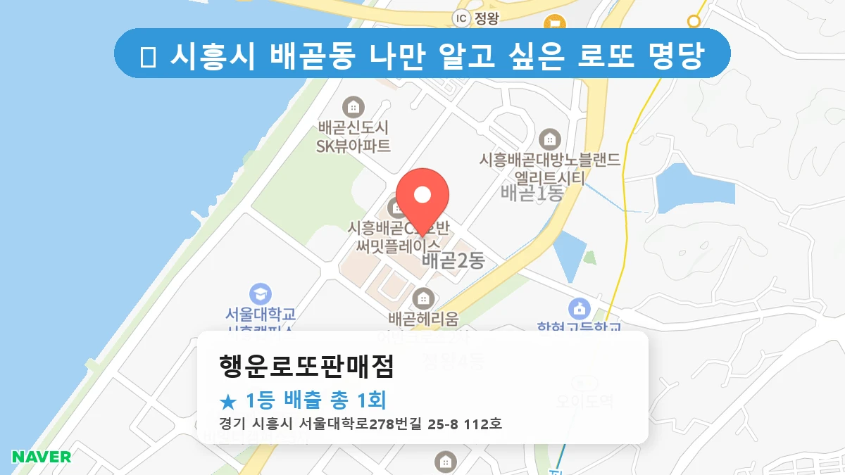 행운로또판매점 네이버 지도