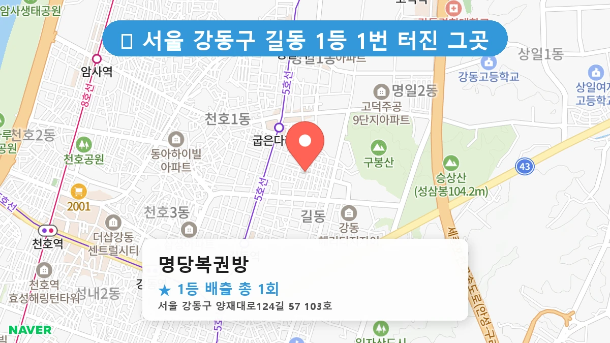 명당복권방 네이버 지도