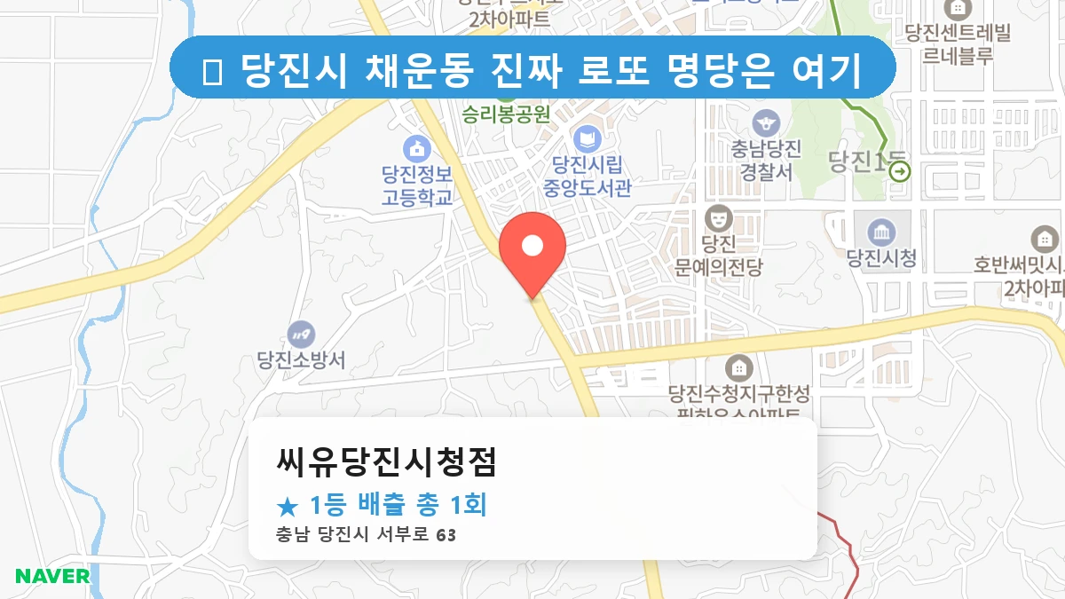 씨유당진시청점 네이버 지도