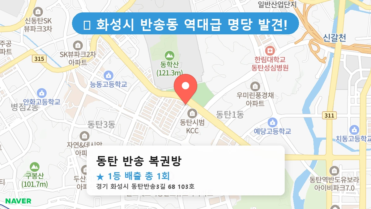 동탄 반송 복권방 네이버 지도