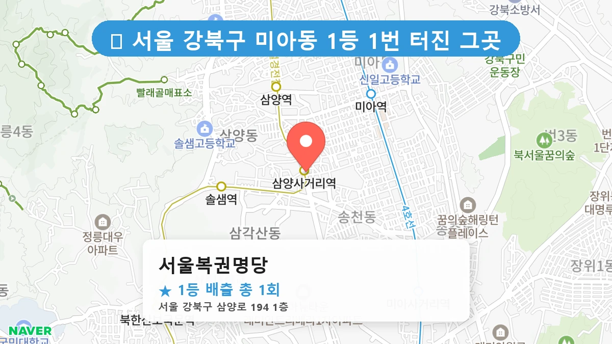 서울복권명당 네이버 지도