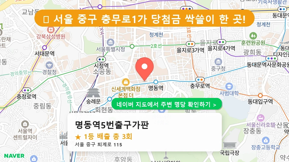 명동역5번출구가판 네이버 지도