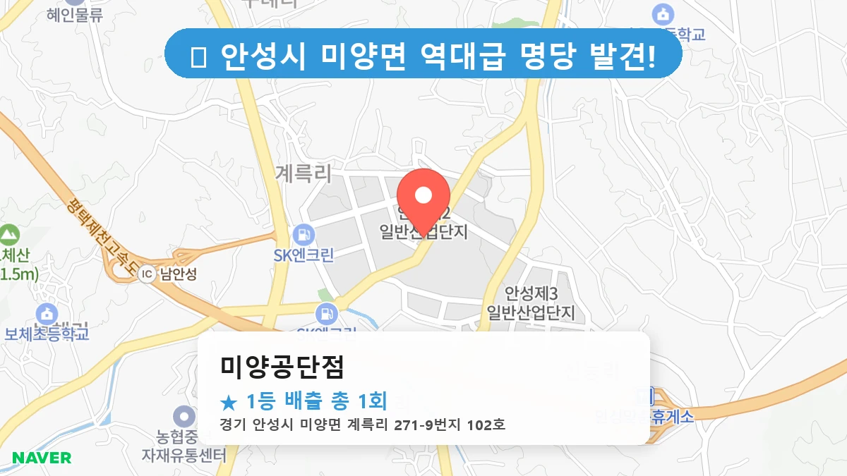 미양공단점 네이버 지도