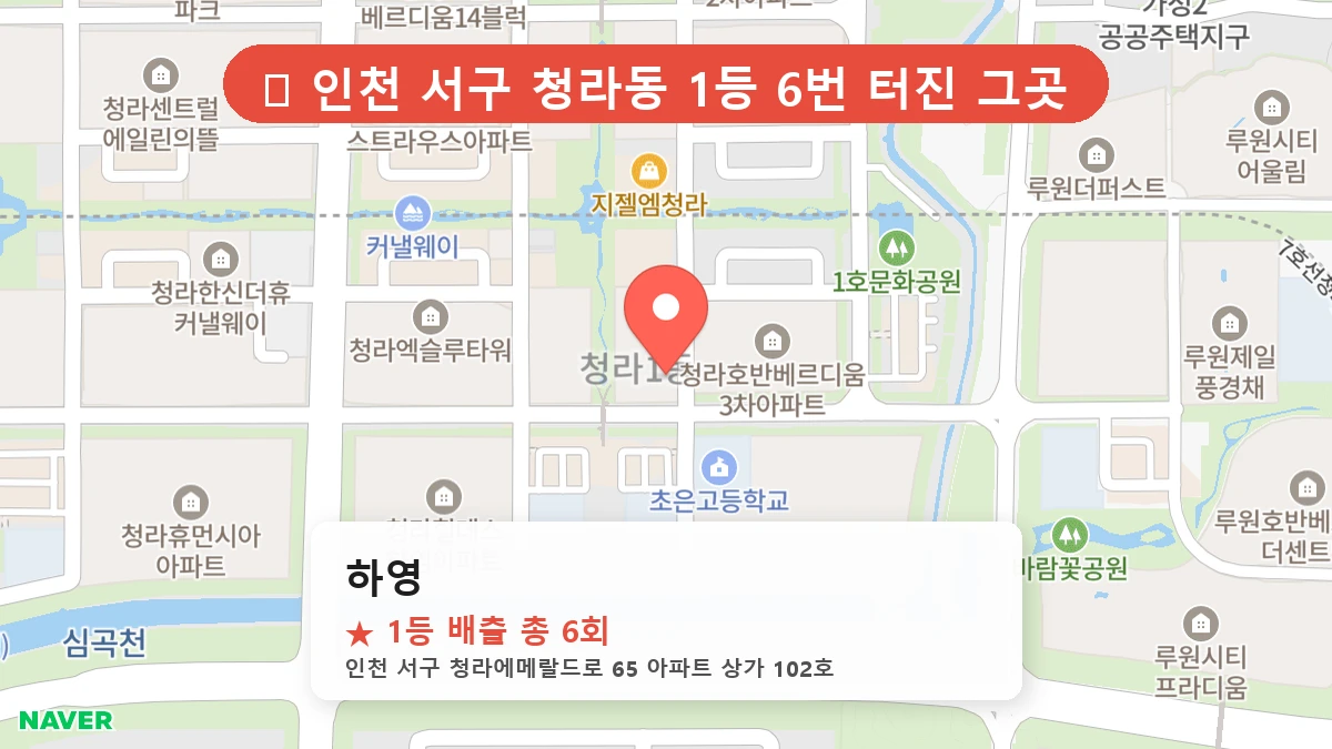 하영 네이버 지도