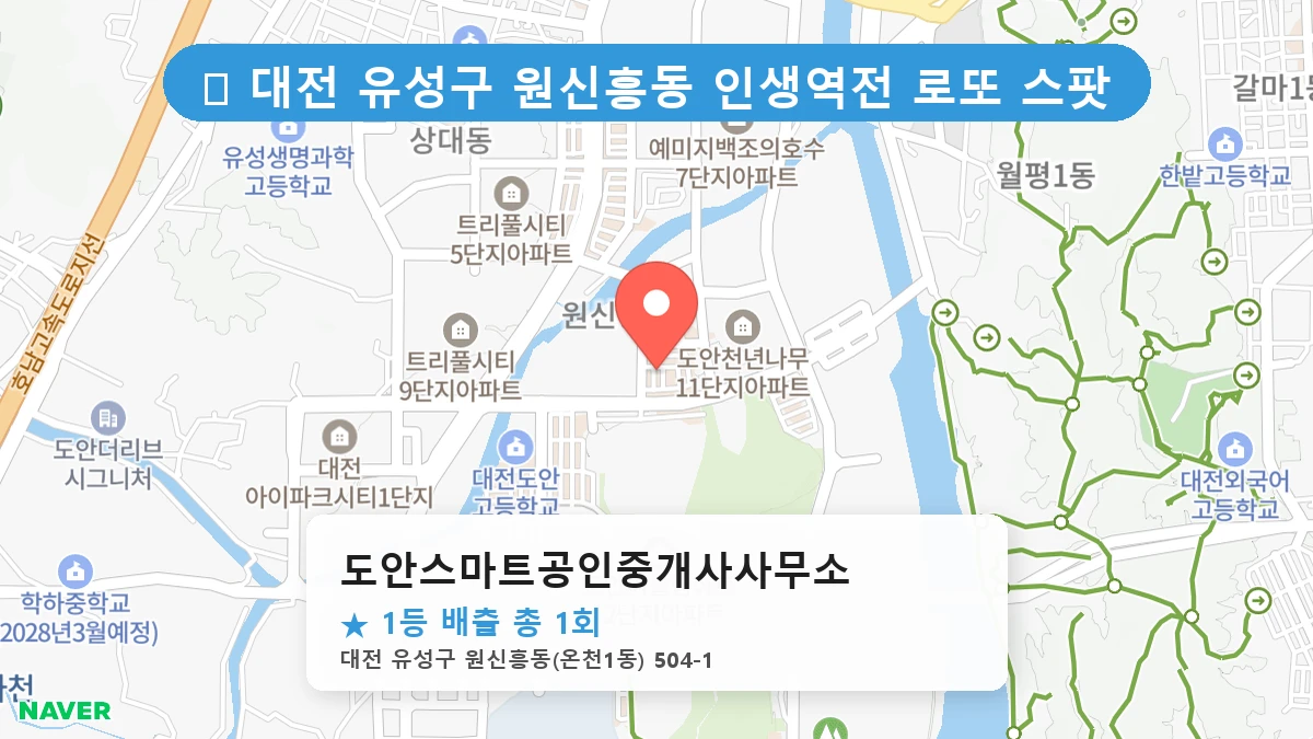 도안스마트공인중개사사무소 네이버 지도