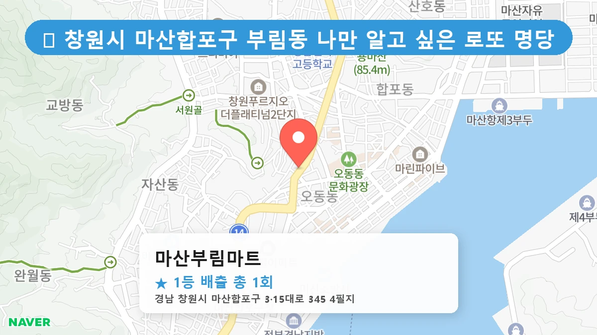 마산부림마트 네이버 지도