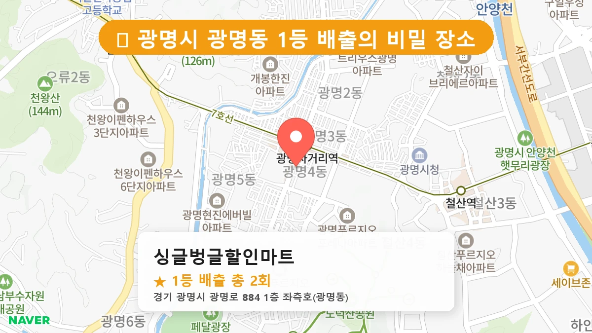 싱글벙글할인마트 네이버 지도