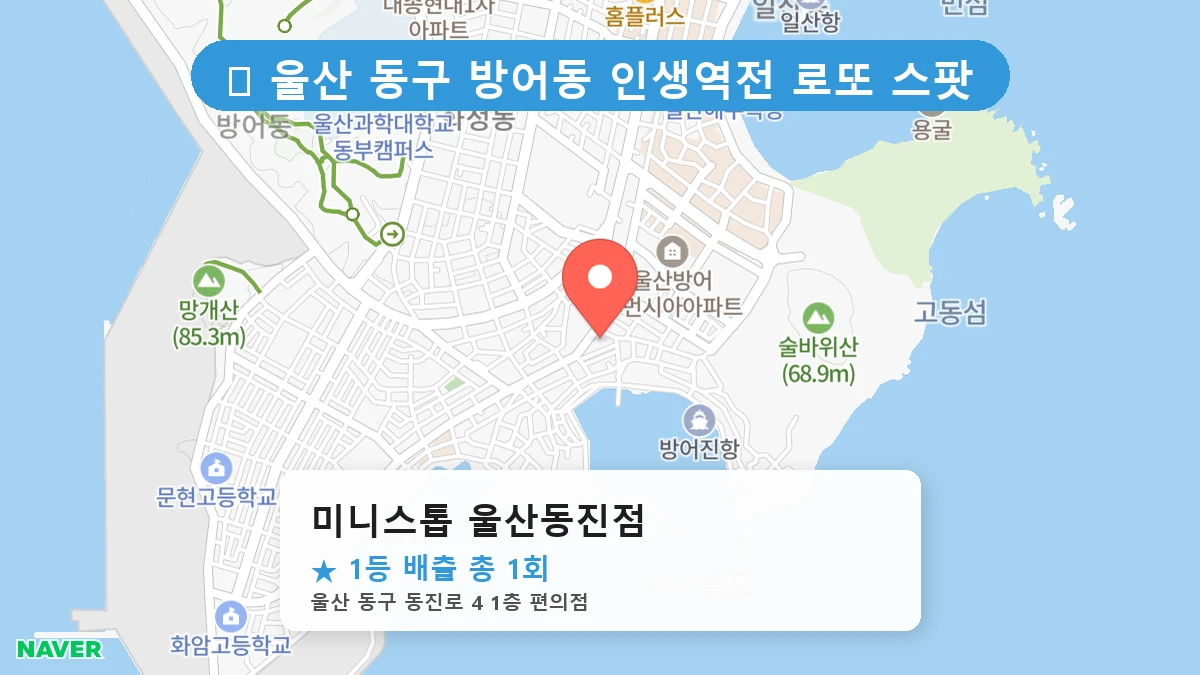미니스톱 울산동진점 네이버 지도