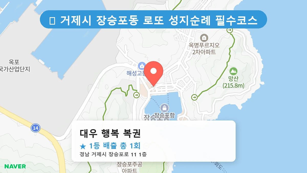 대우 행복 복권 네이버 지도