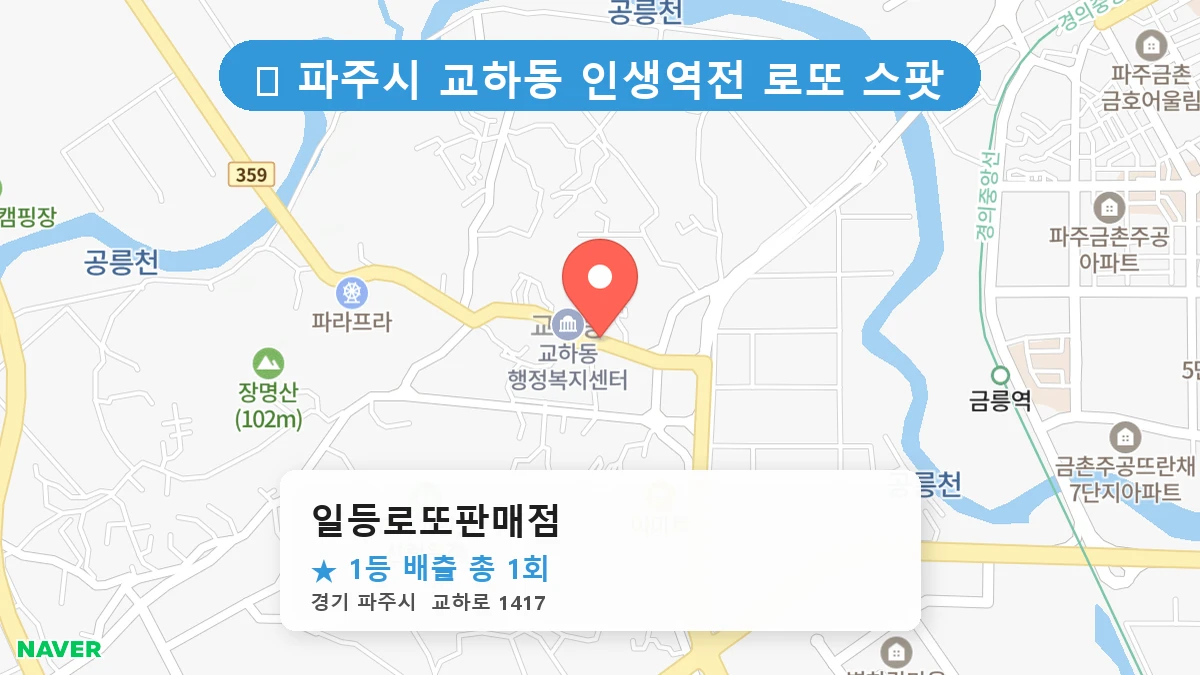 일등로또판매점 네이버 지도