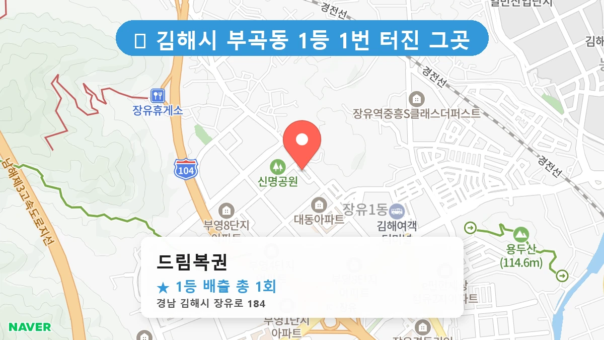 드림복권 네이버 지도