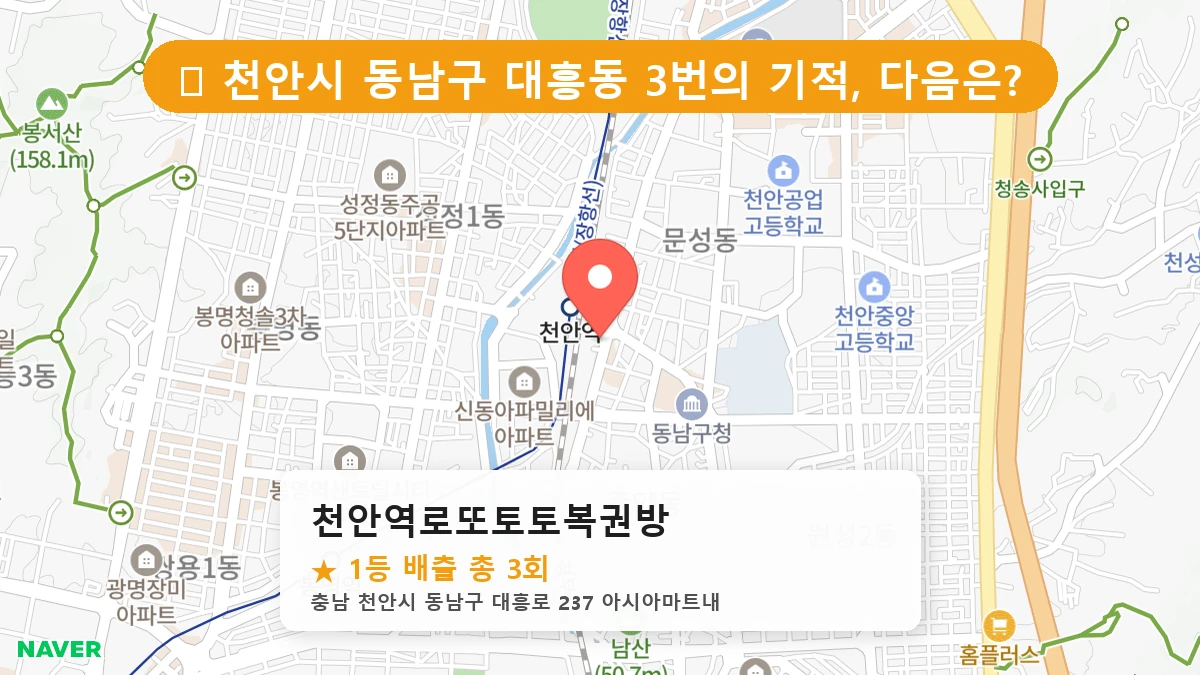 천안역로또토토복권방 네이버 지도