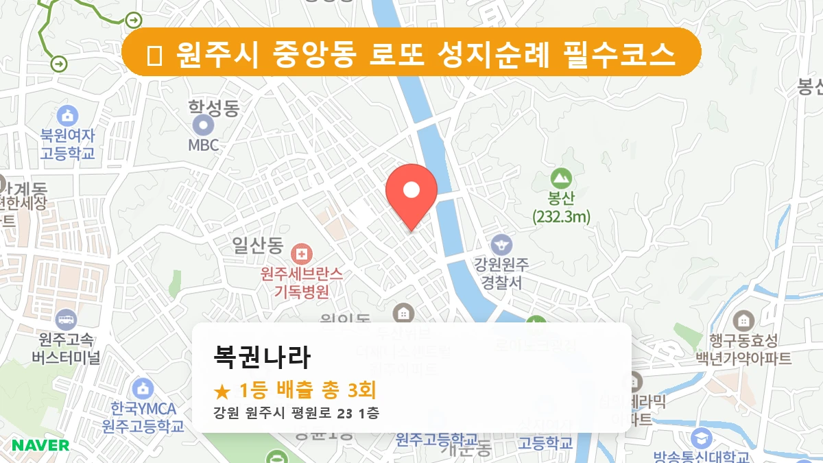 복권나라 네이버 지도