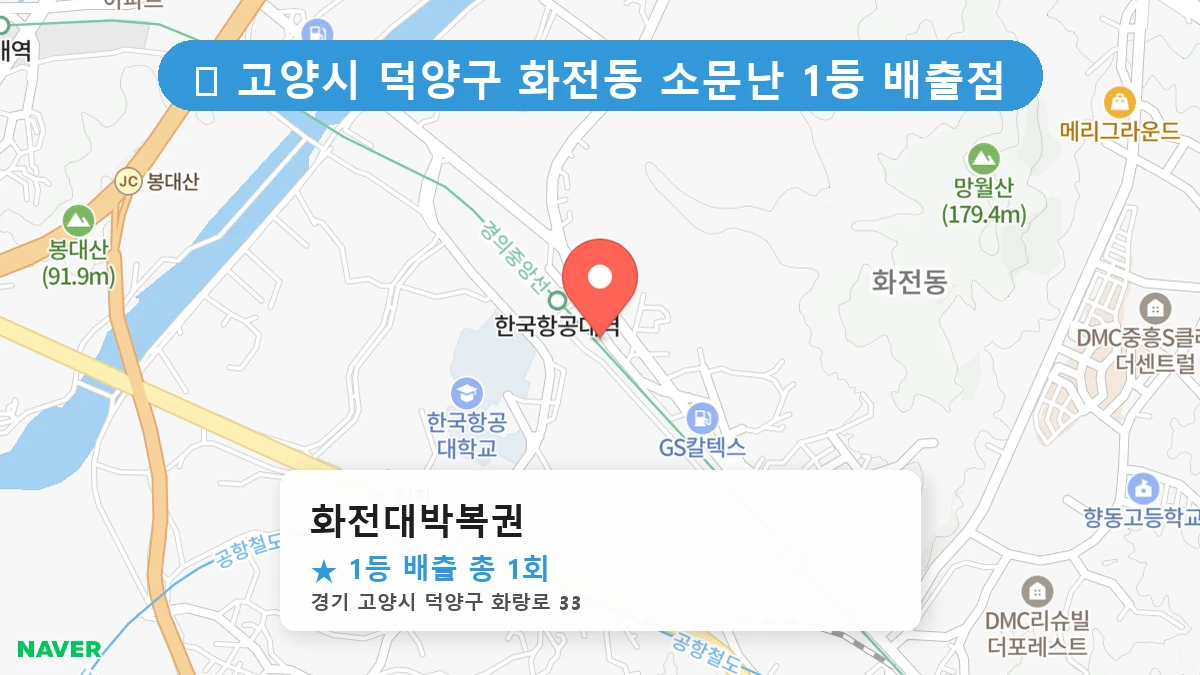 화전대박복권 네이버 지도