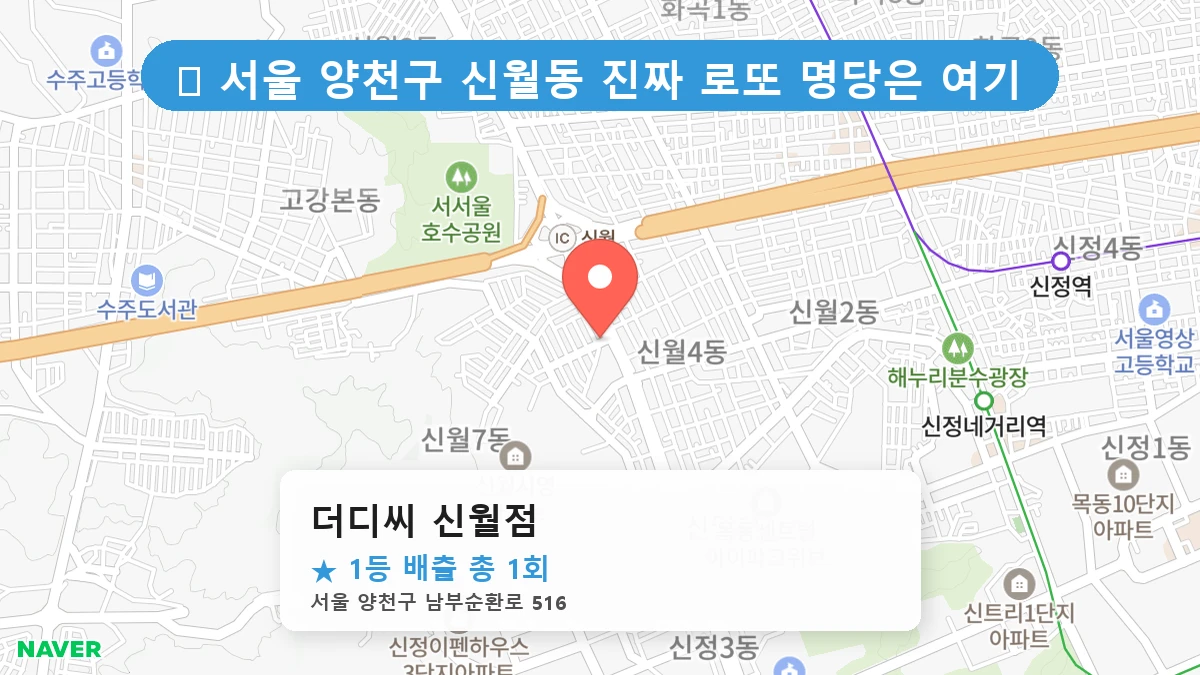더디씨 신월점 네이버 지도