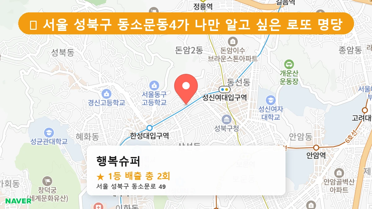 행복슈퍼 네이버 지도