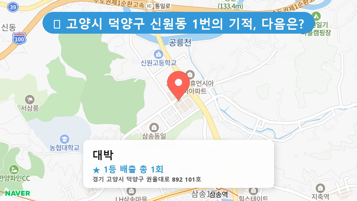 대박 네이버 지도