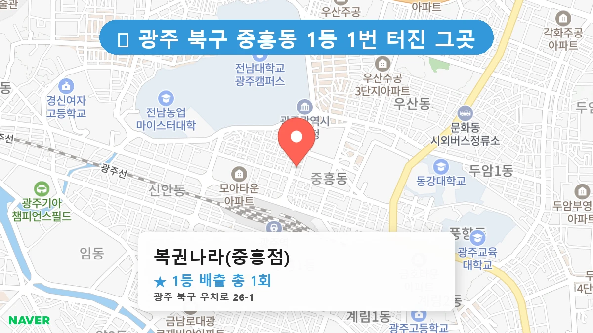 복권나라(중흥점) 네이버 지도
