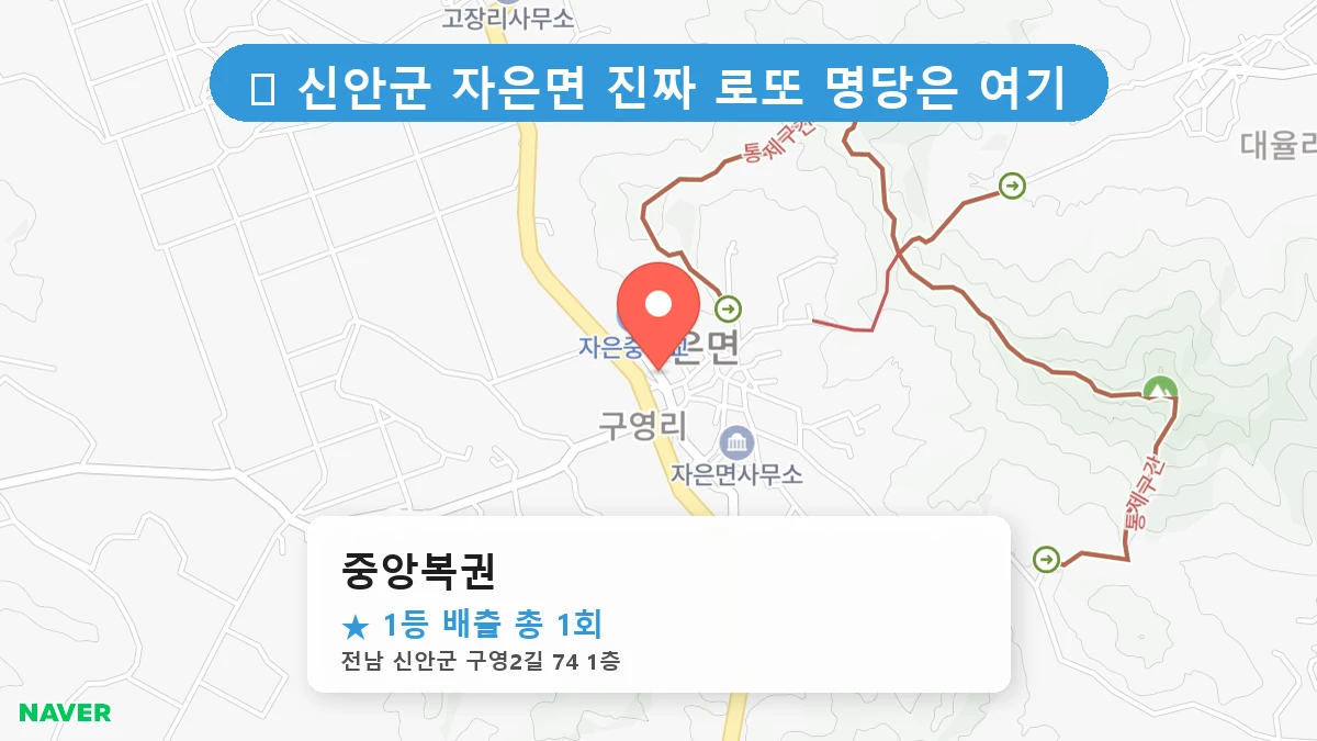 중앙복권 네이버 지도