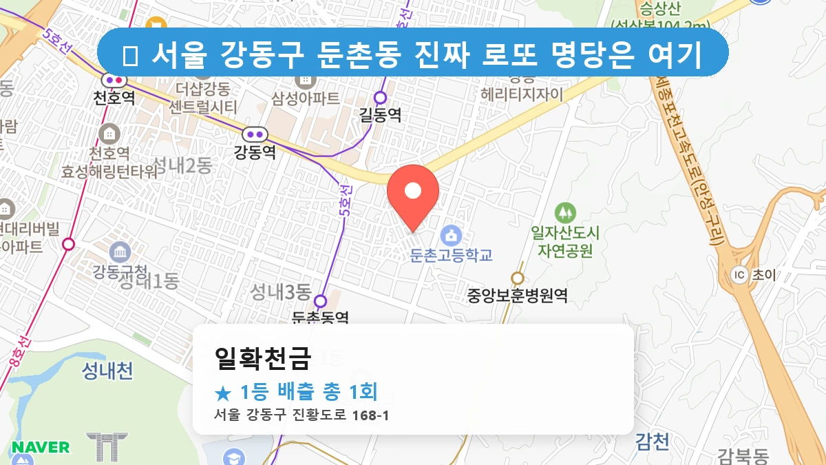 일확천금 네이버 지도