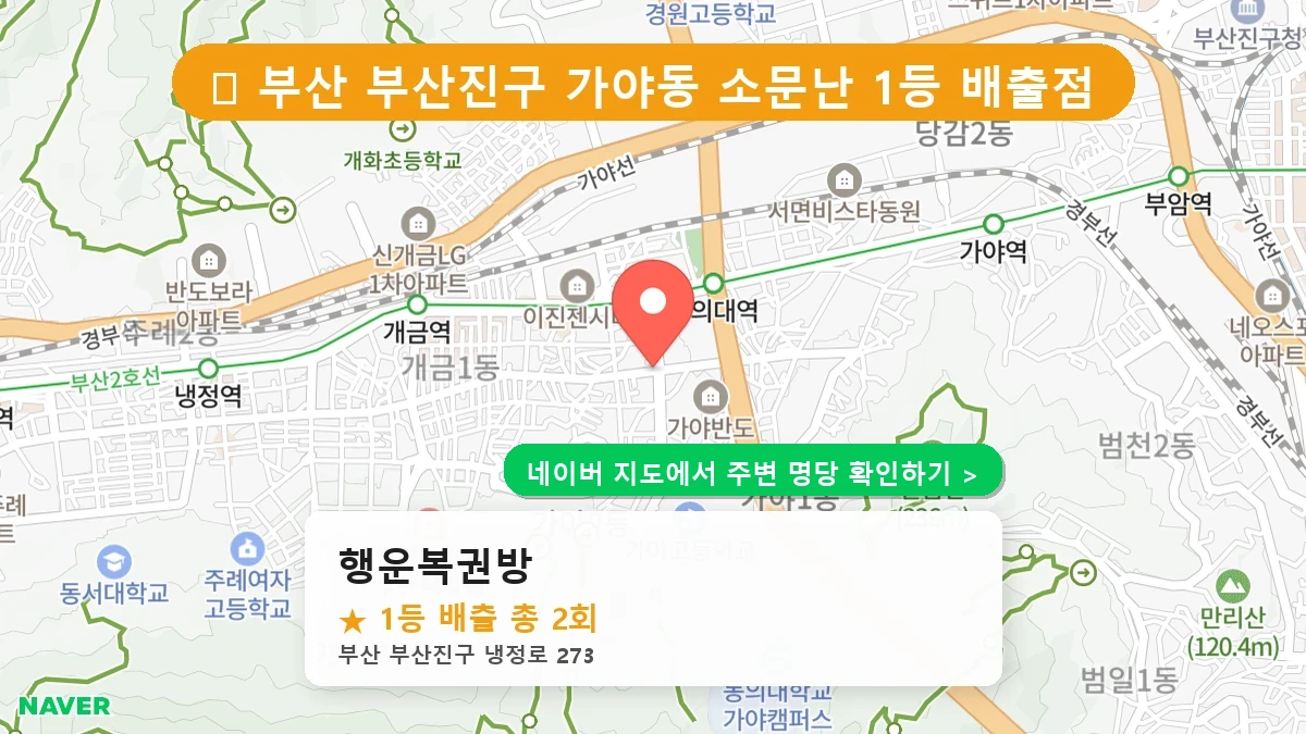 행운복권방 네이버 지도