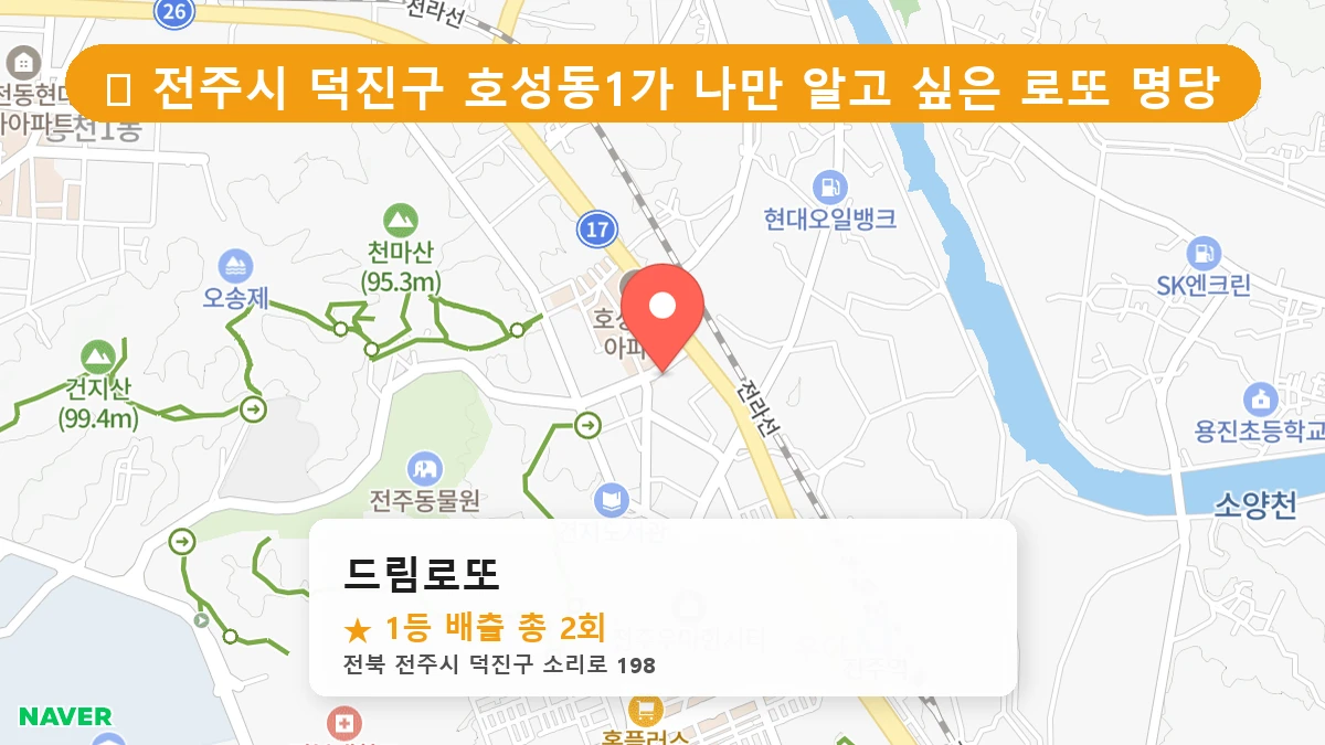 드림로또 네이버 지도