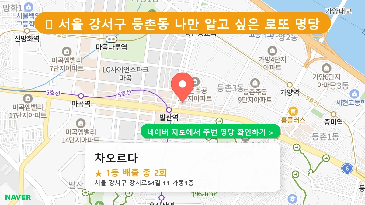 차오르다 네이버 지도