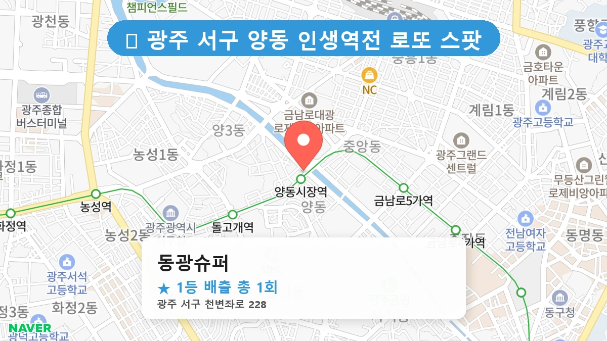 동광슈퍼 네이버 지도