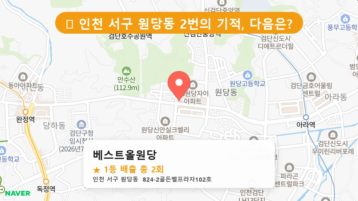 베스트올원당 네이버 지도