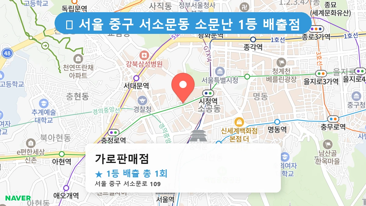 가로판매점 네이버 지도