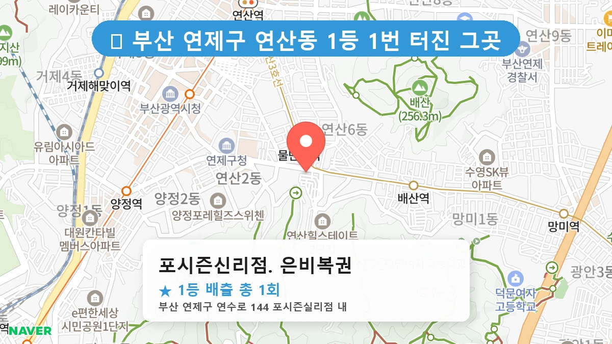 포시즌신리점. 은비복권 네이버 지도
