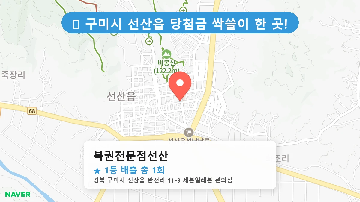복권전문점선산 네이버 지도
