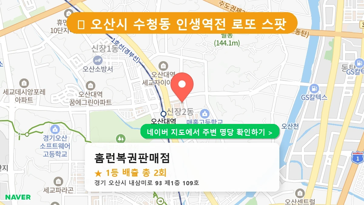 홈런복권판매점 네이버 지도