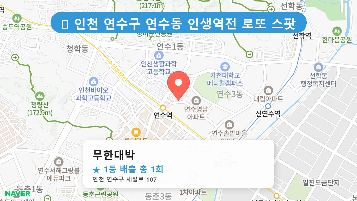 무한대박 네이버 지도
