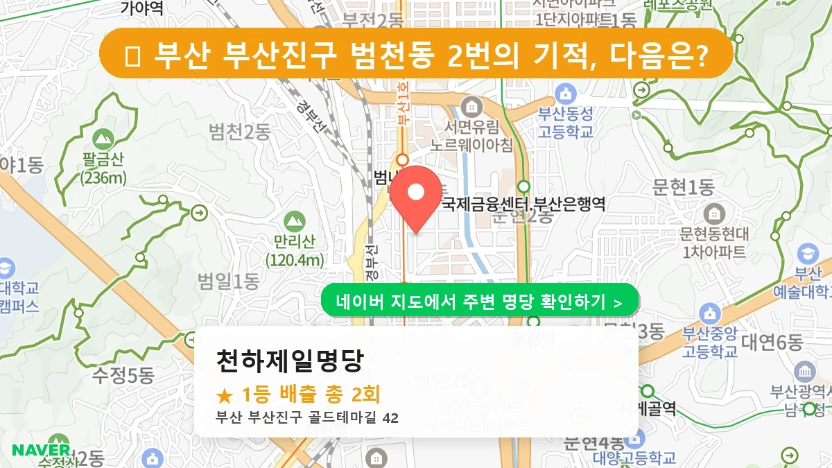 천하제일명당 네이버 지도