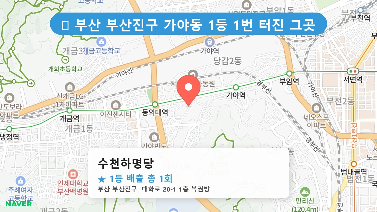 수천하명당 네이버 지도