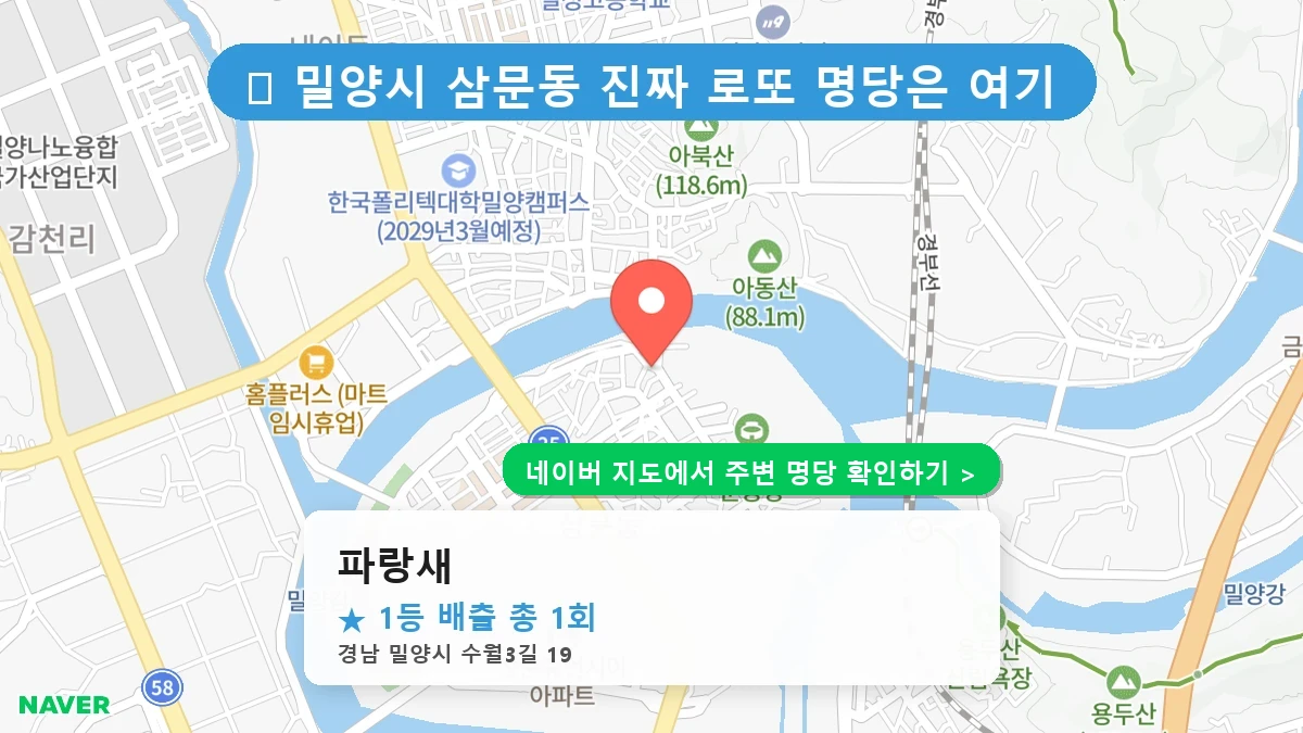 파랑새 네이버 지도
