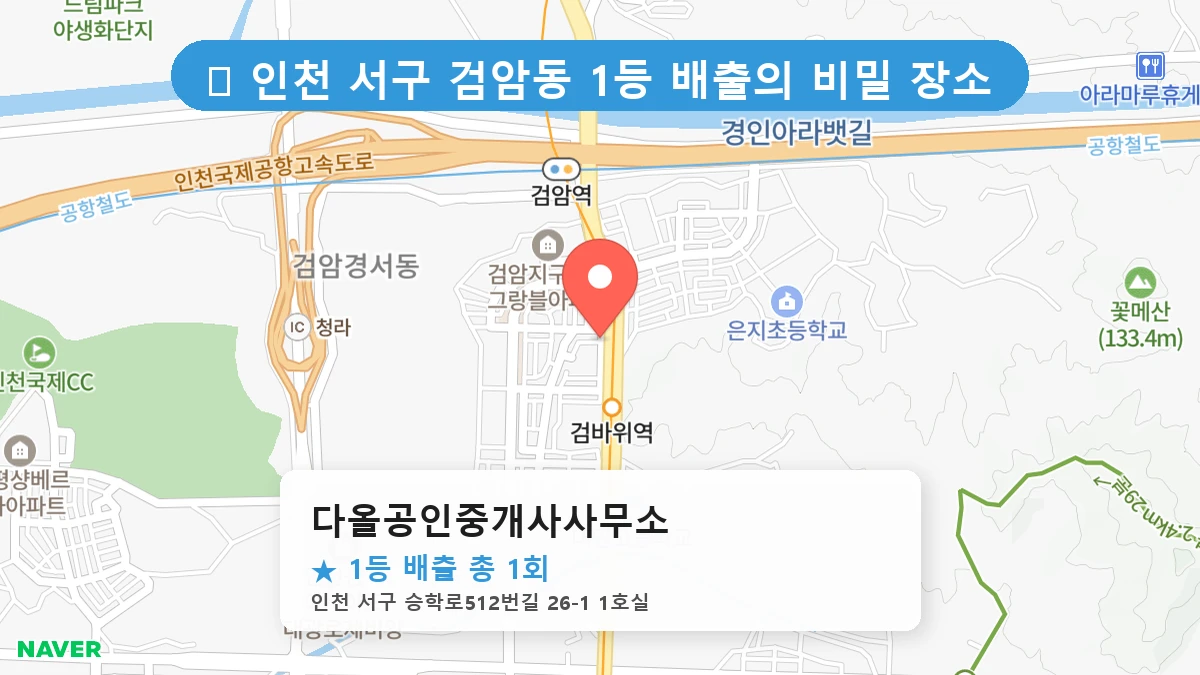 다올공인중개사사무소 네이버 지도