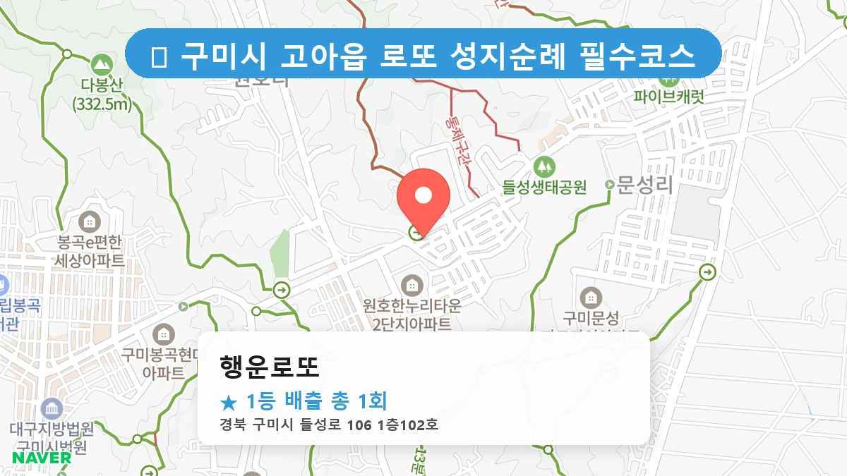 행운로또 네이버 지도
