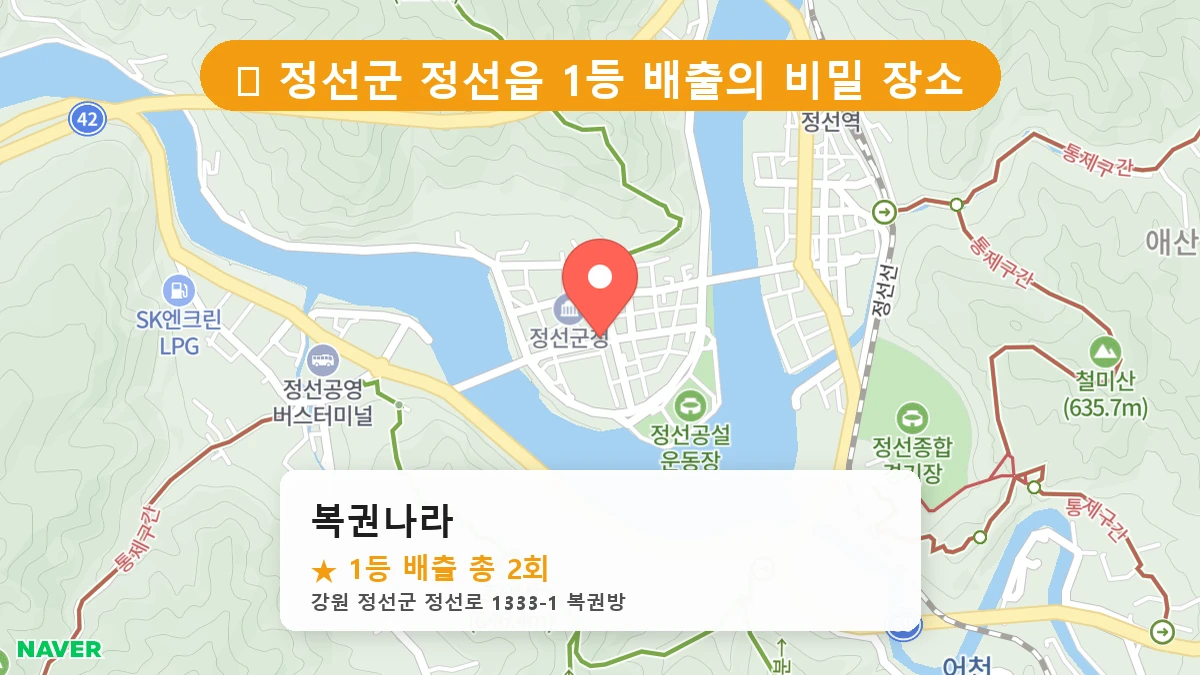 복권나라 네이버 지도