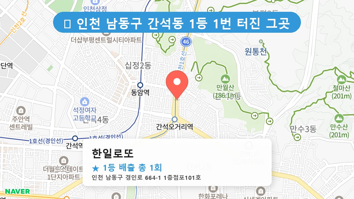 한일로또 네이버 지도
