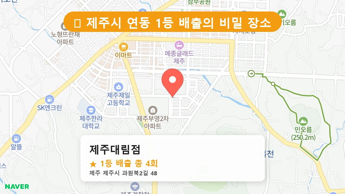 제주대림점 네이버 지도