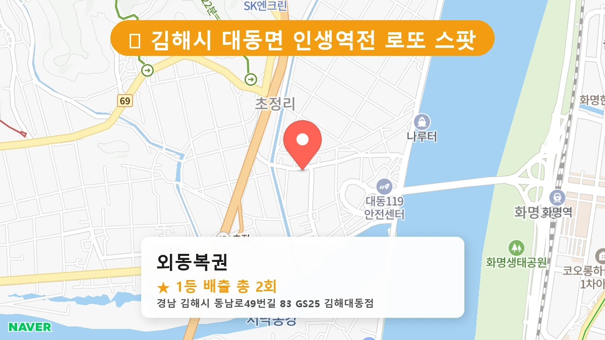 외동복권 네이버 지도