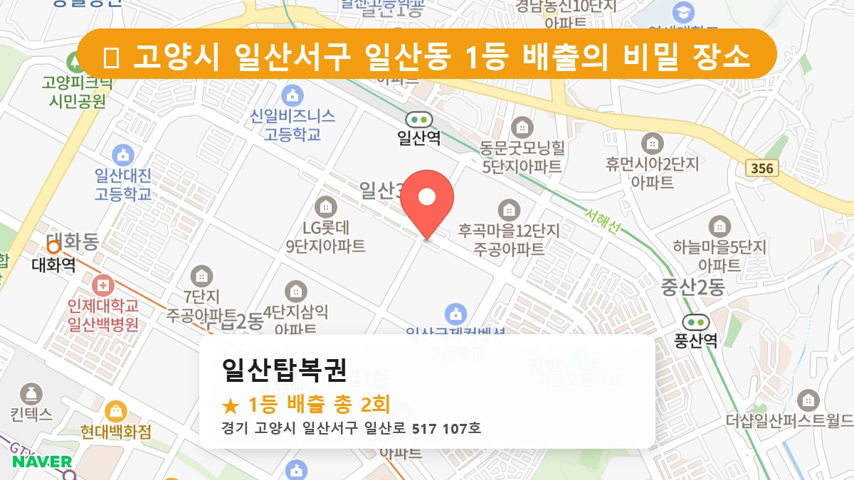 일산탑복권 네이버 지도