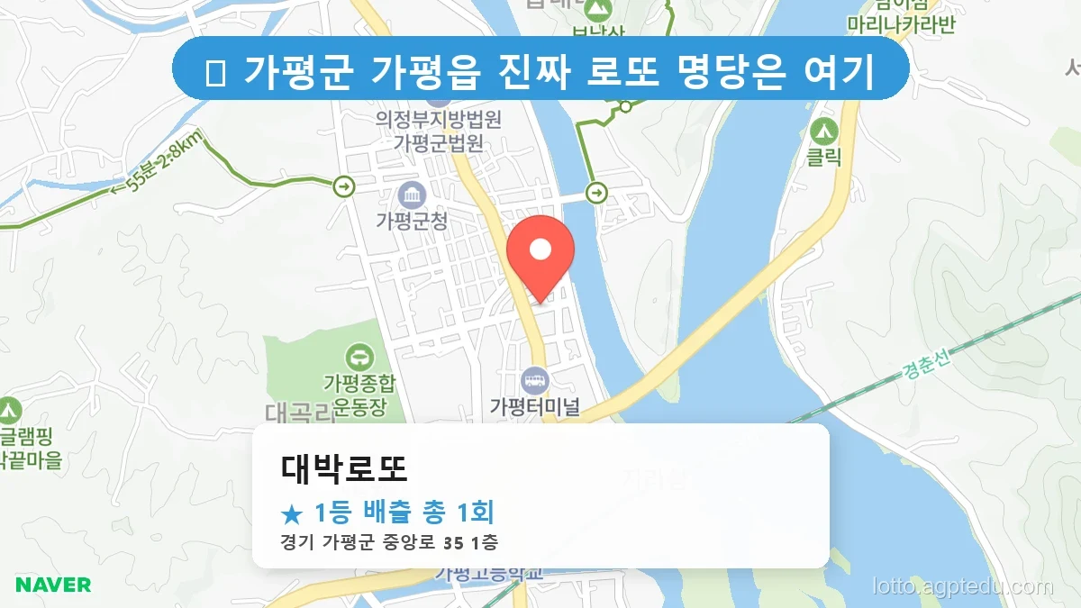 경기 가평군 가평읍 가평읍 로또 명당 대박로또 1등 당첨 배출점 전경