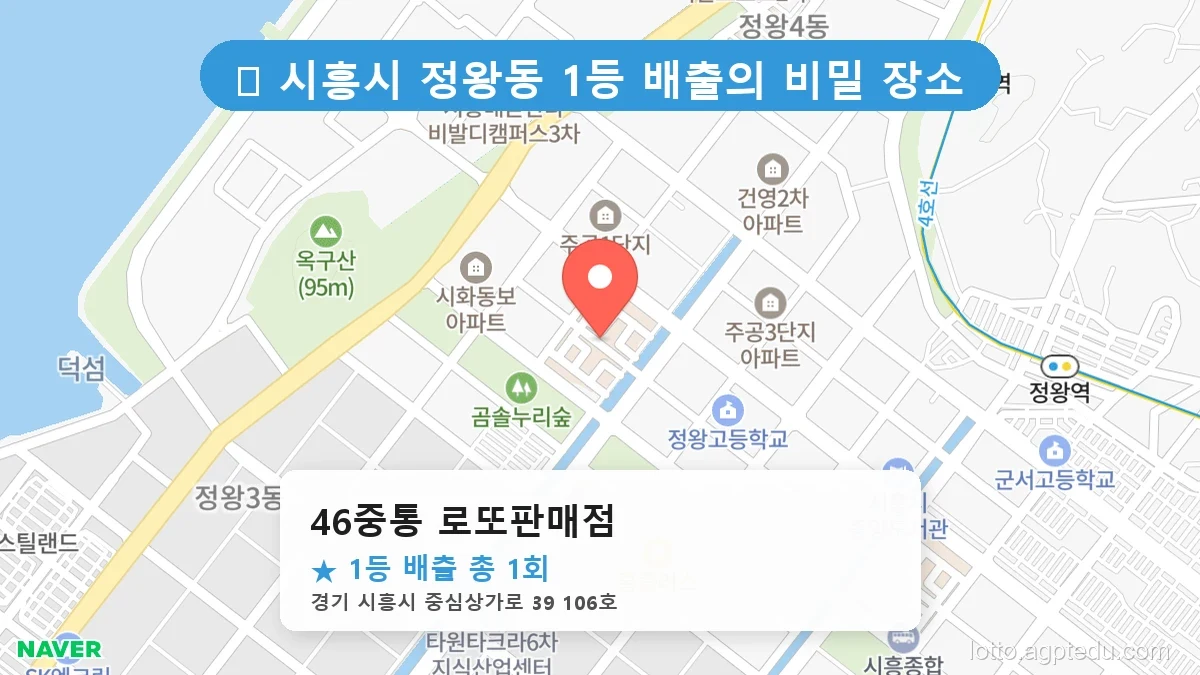 경기 시흥시 정왕동 정왕동 로또 명당 46중통 로또판매점 1등 당첨 배출점 전경