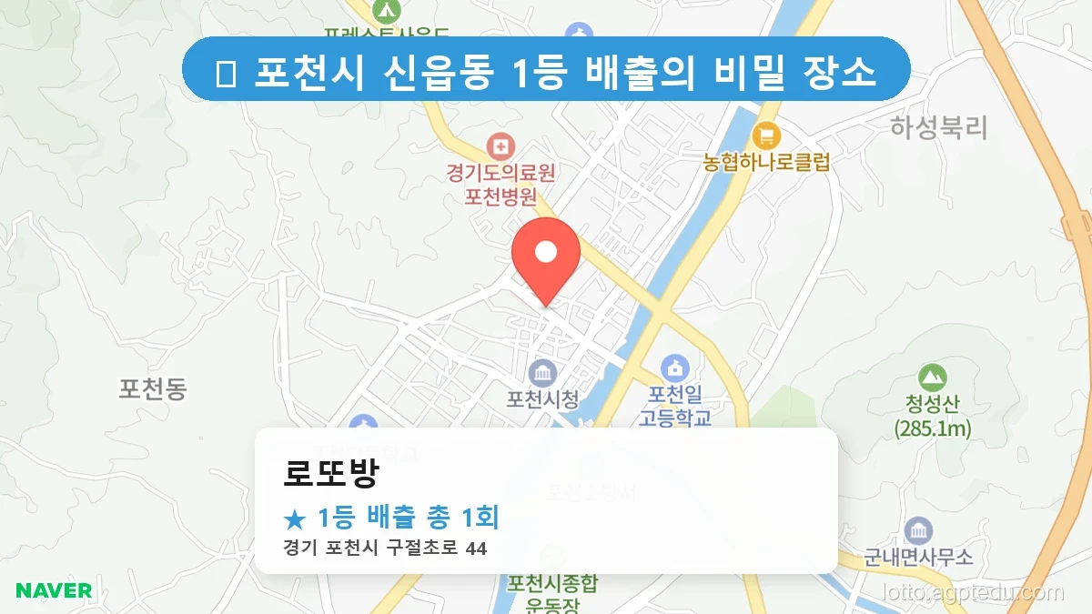 경기 포천시 신읍동 신읍동 로또 명당 로또방 1등 당첨 배출점 전경