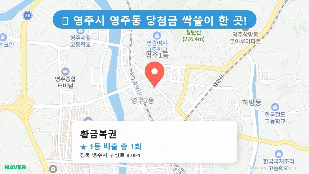 [2026 경북 영주시 영주동 로또 명당 순위 Best] 나만 몰랐던 내 주변 숨은 1등 명당 찾기